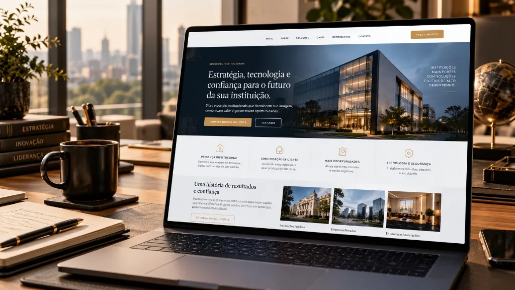 Sites e Portais Institucionais de Alto Padrão para Empresas
